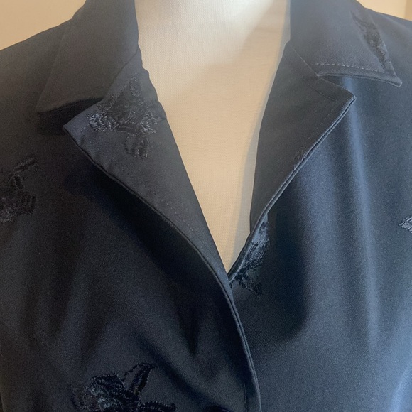 EQUESTRIAN DESIGNS Santa Barbara CA Black Embellished Size L Jacket - Picture 3 of 13